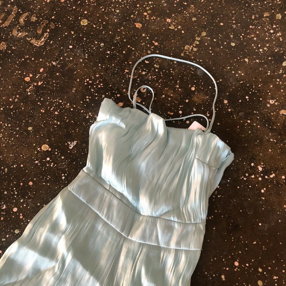 Line & Dot Peyton Tie Back Jumpsuit Mint Green S - Picture 10 of 11